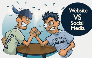 social media vs website