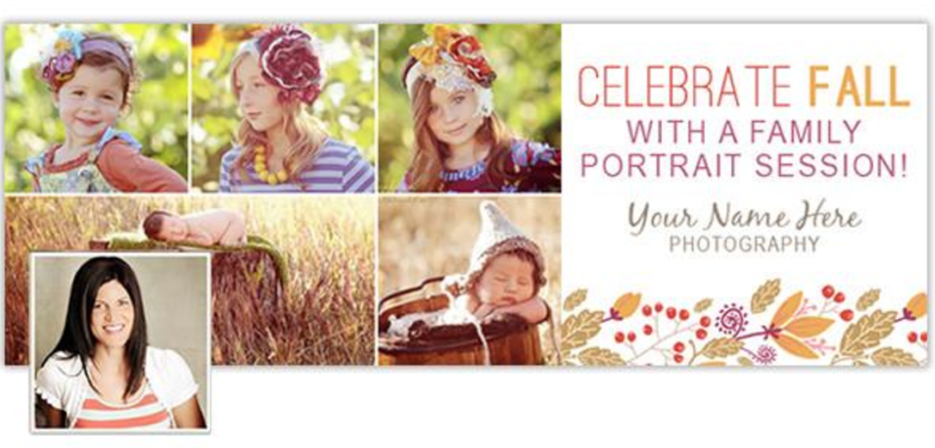 fall in love with seasonal marketing facebook cover